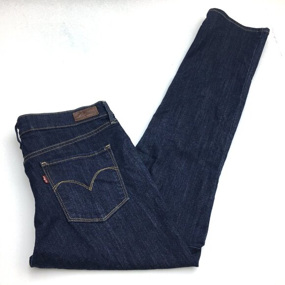 Levi's Women's Jeans Demi Curve Classic Slim Straight Leg Dark Wash size 12 - Picture 9 of 9